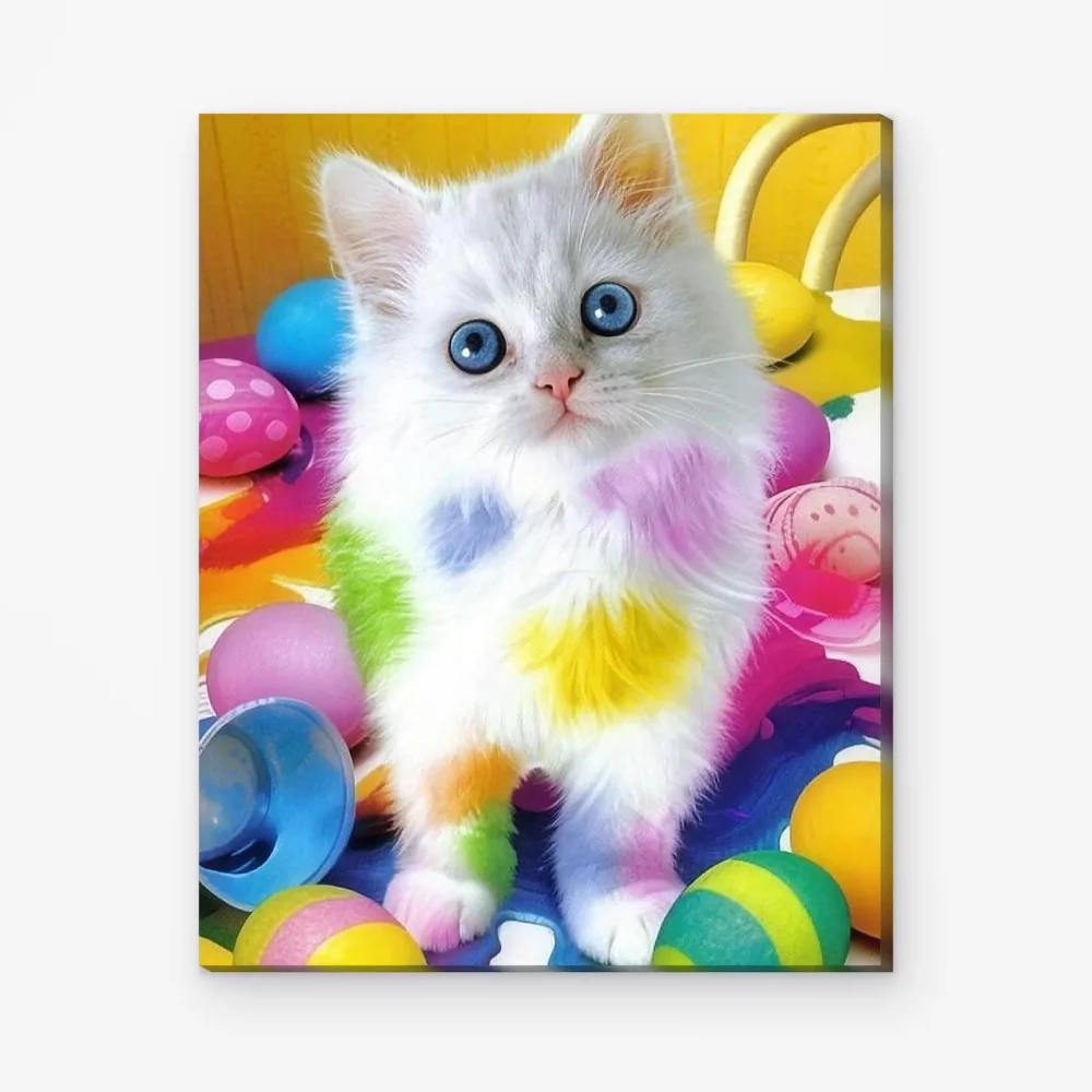 Pintar por Números - Gato moteado