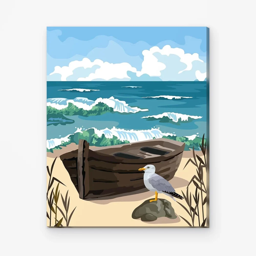 Pintar por Números - Gaviota solitaria