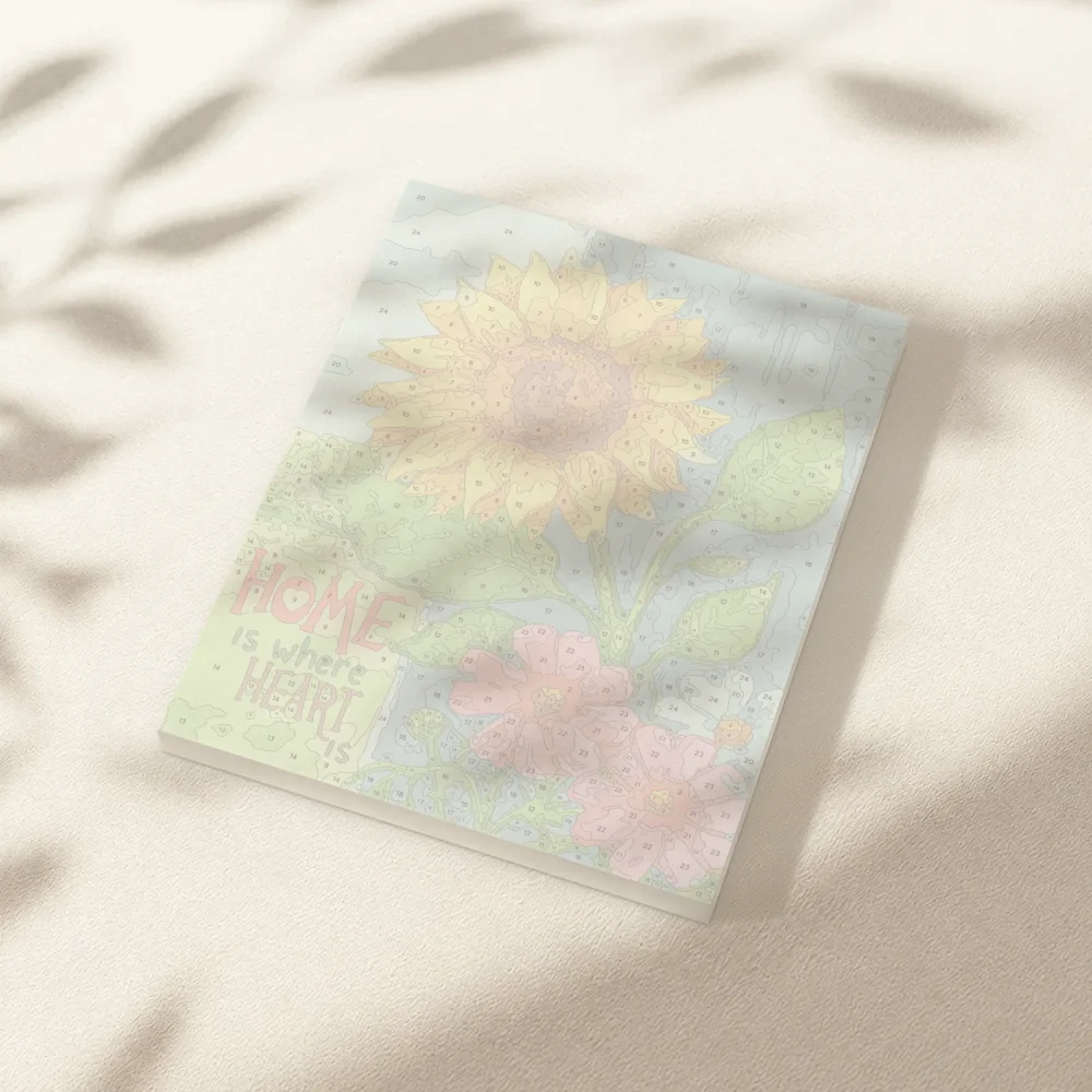 Pintar por Números - Girasol Hogar Corazón