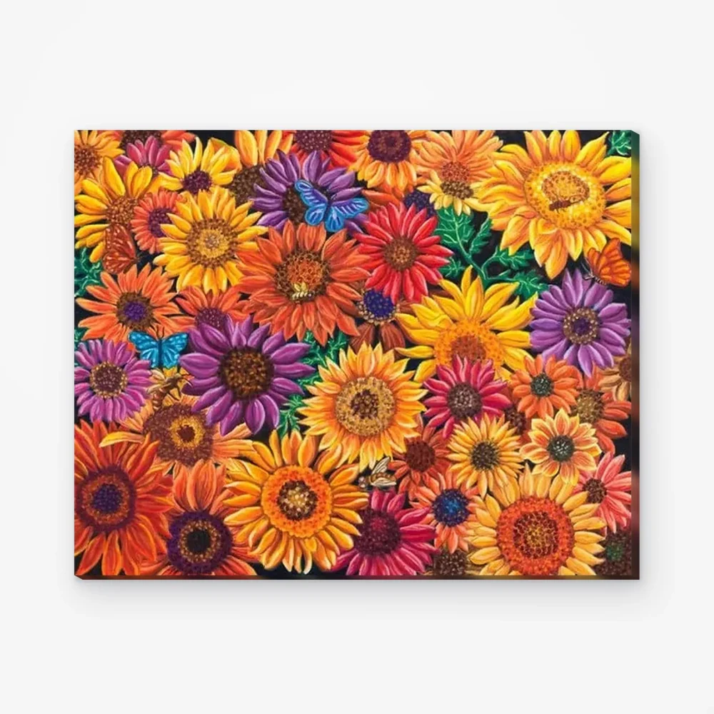 Pintar por Números - Girasoles