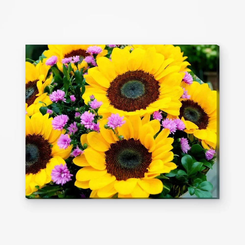 Pintar por Números - Girasoles hermosos