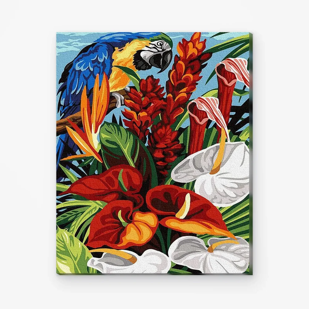 Pintar por Números - Guacamayo azul