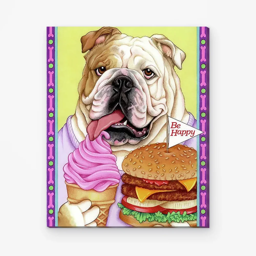 Pintar por Números - Hamburguesa Bulldog