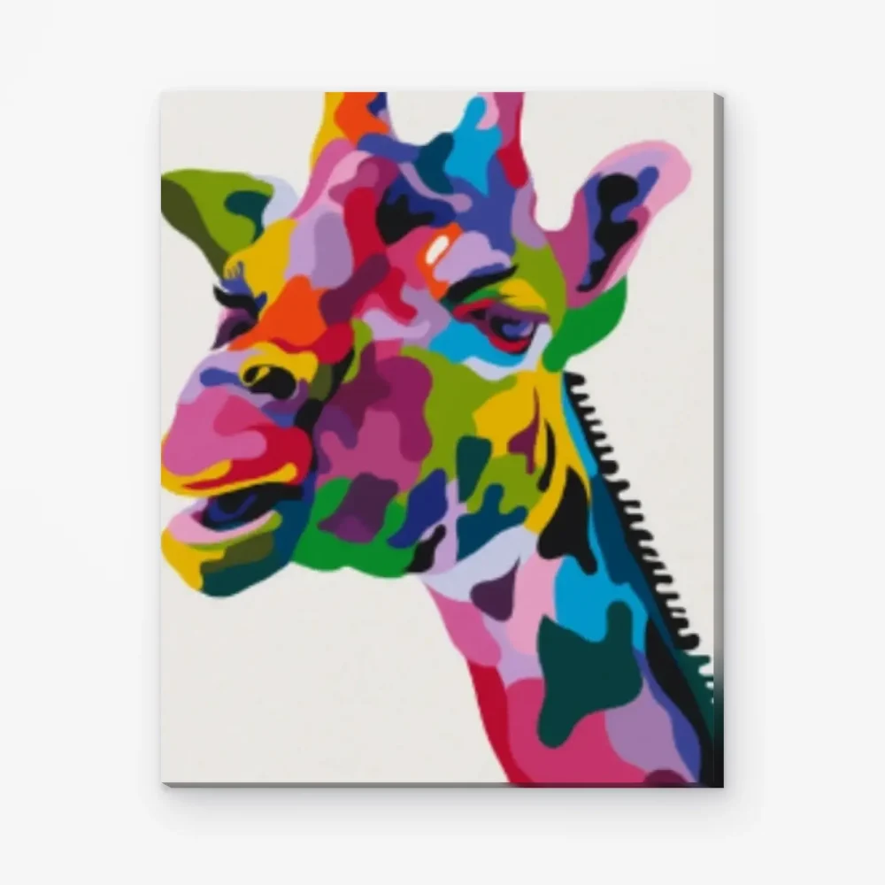 Pintar por Números - Jirafa de colores