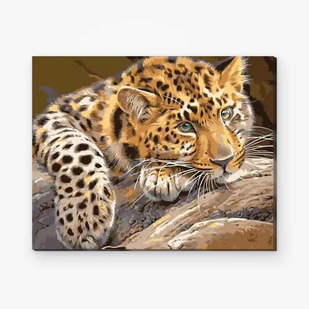 Pintar por Números - Leopardo