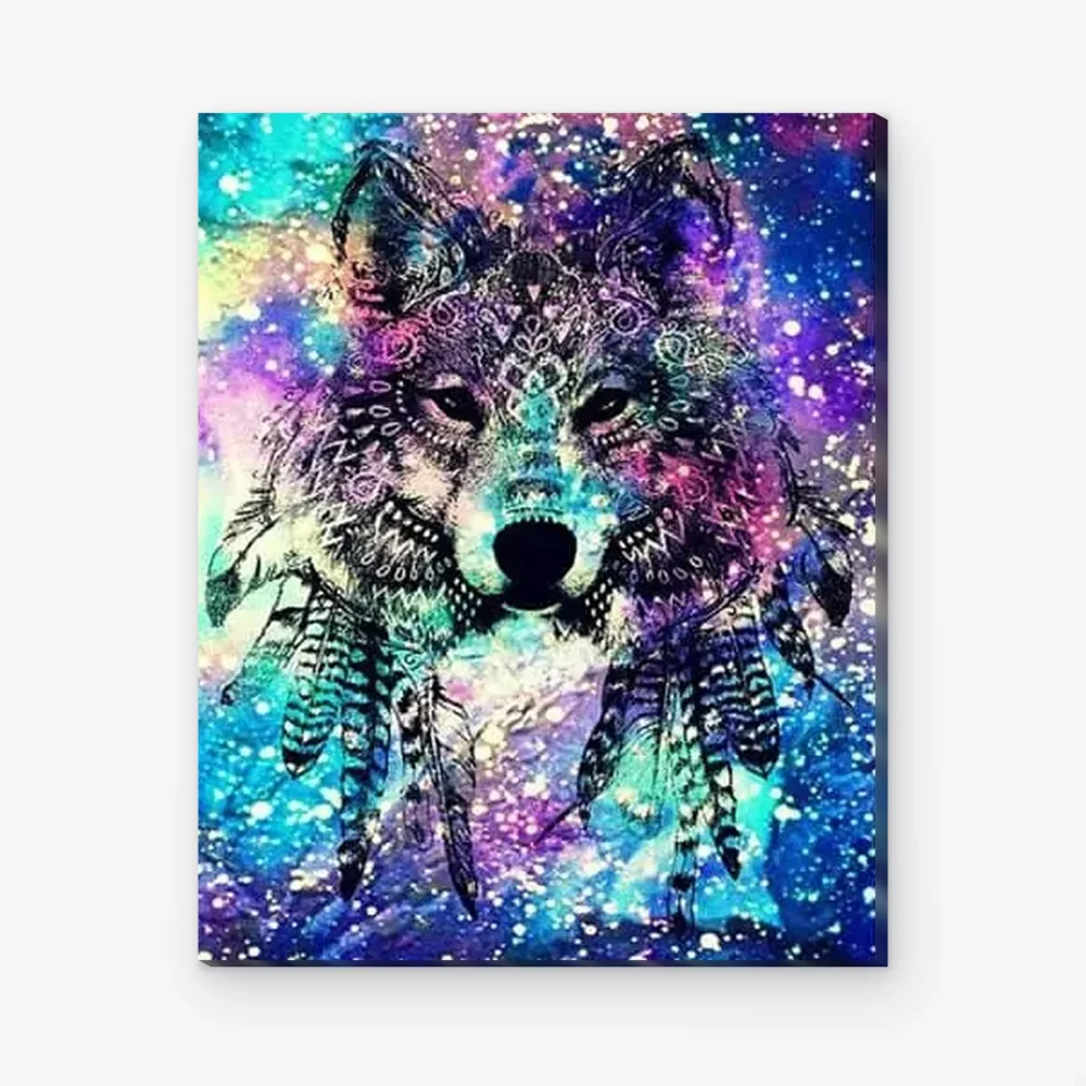 Pintar por Números - Lobo Galáctico