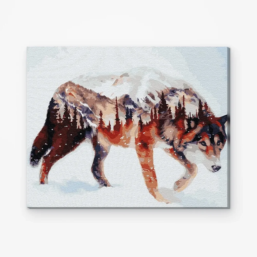 Pintar por Números - Lobo Libertad