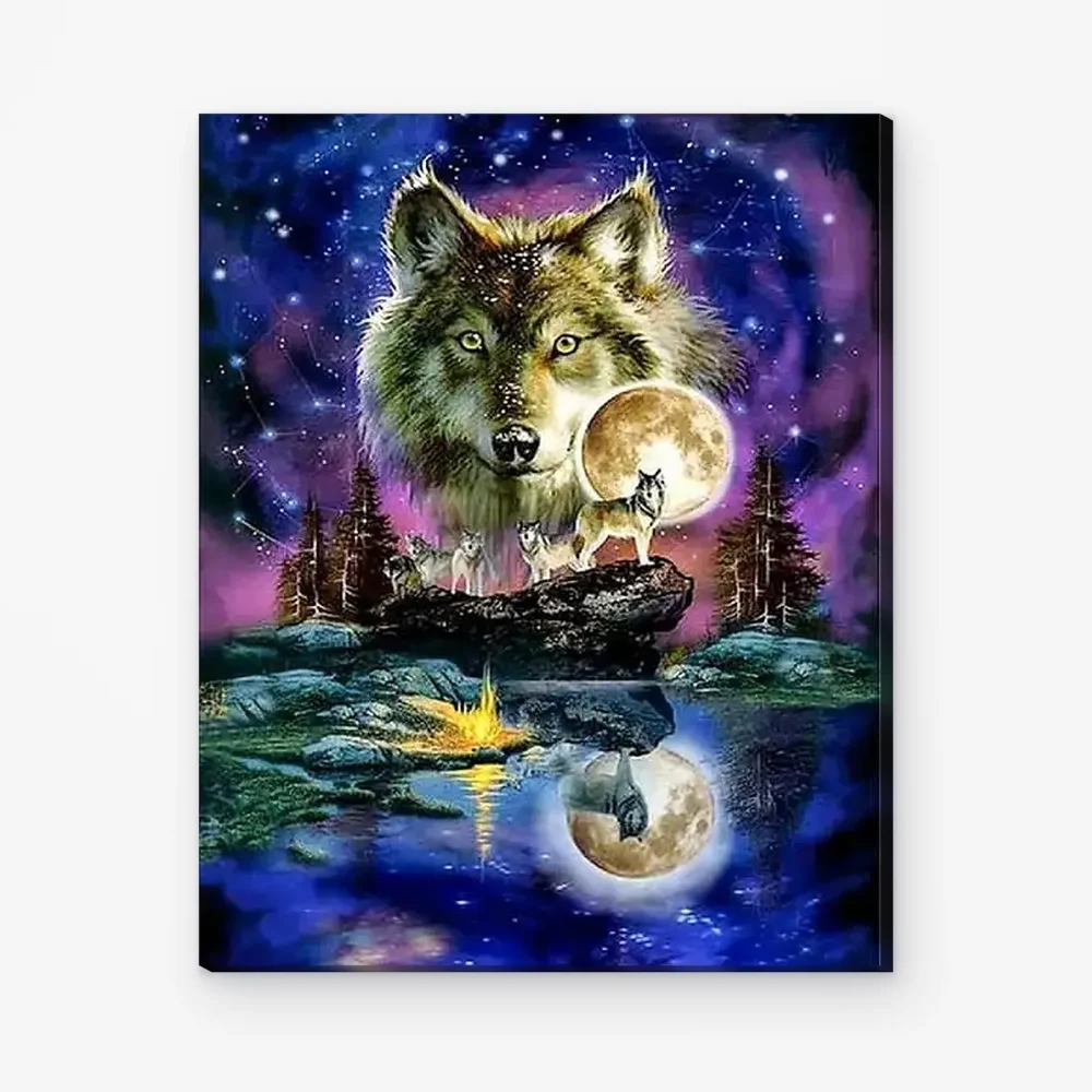 Pintar por Números - Lobos mágicos