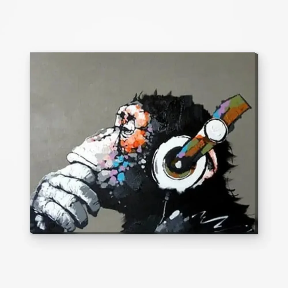 Pintar por Números - Mono con auriculares