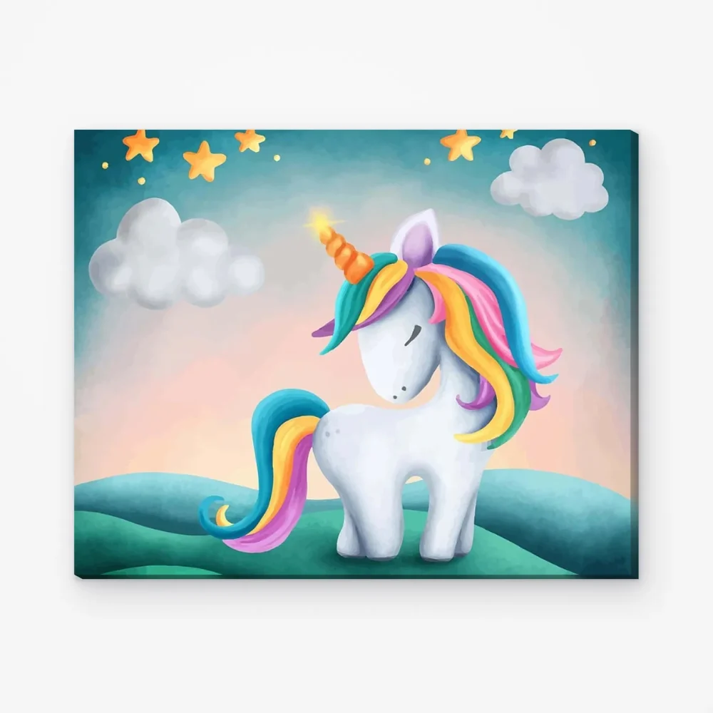 Pintar por Números - Pequeño y lindo unicornio