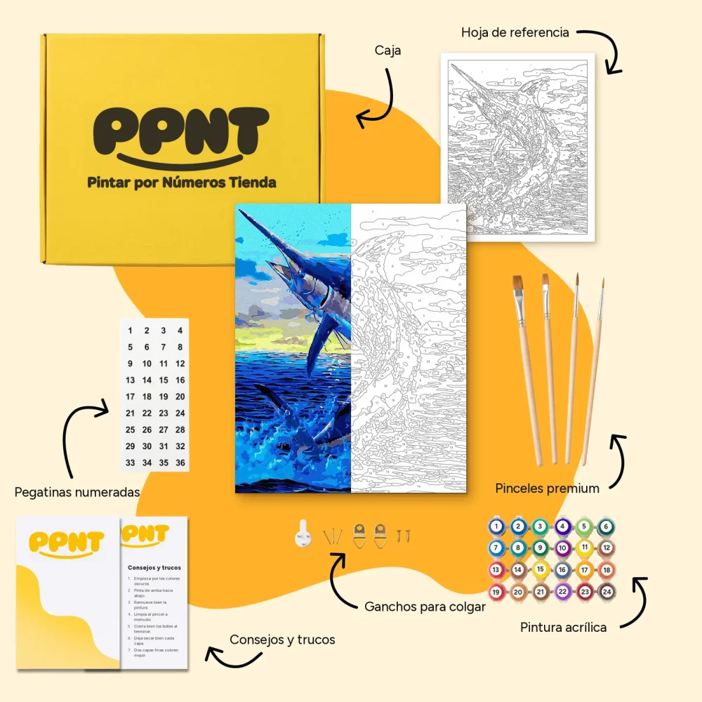 Pintar por Números - Pez espada