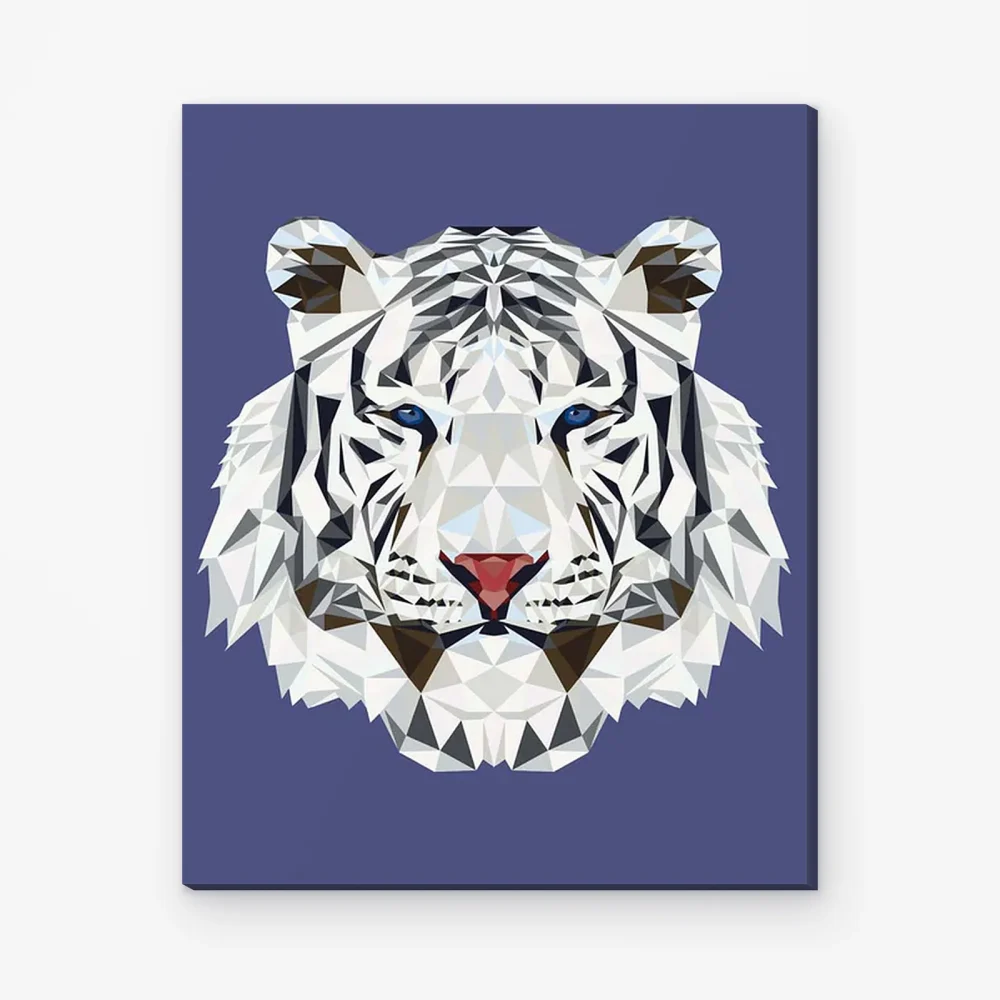 Pintar por Números - Polígono del tigre blanco