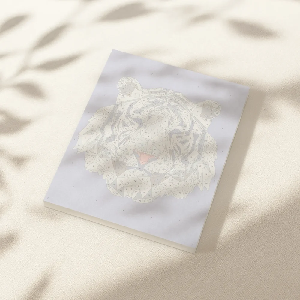 Pintar por Números - Polígono del tigre blanco