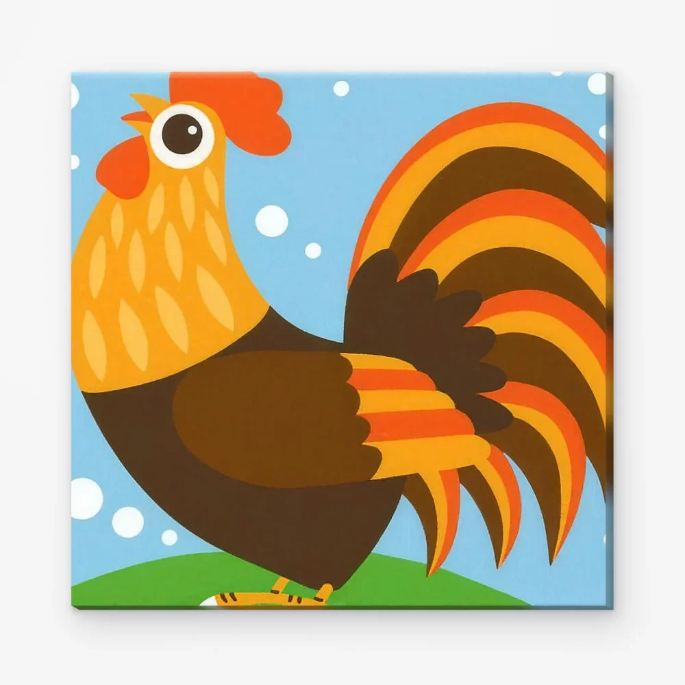 Pintar por Números - Gallo de dibujos