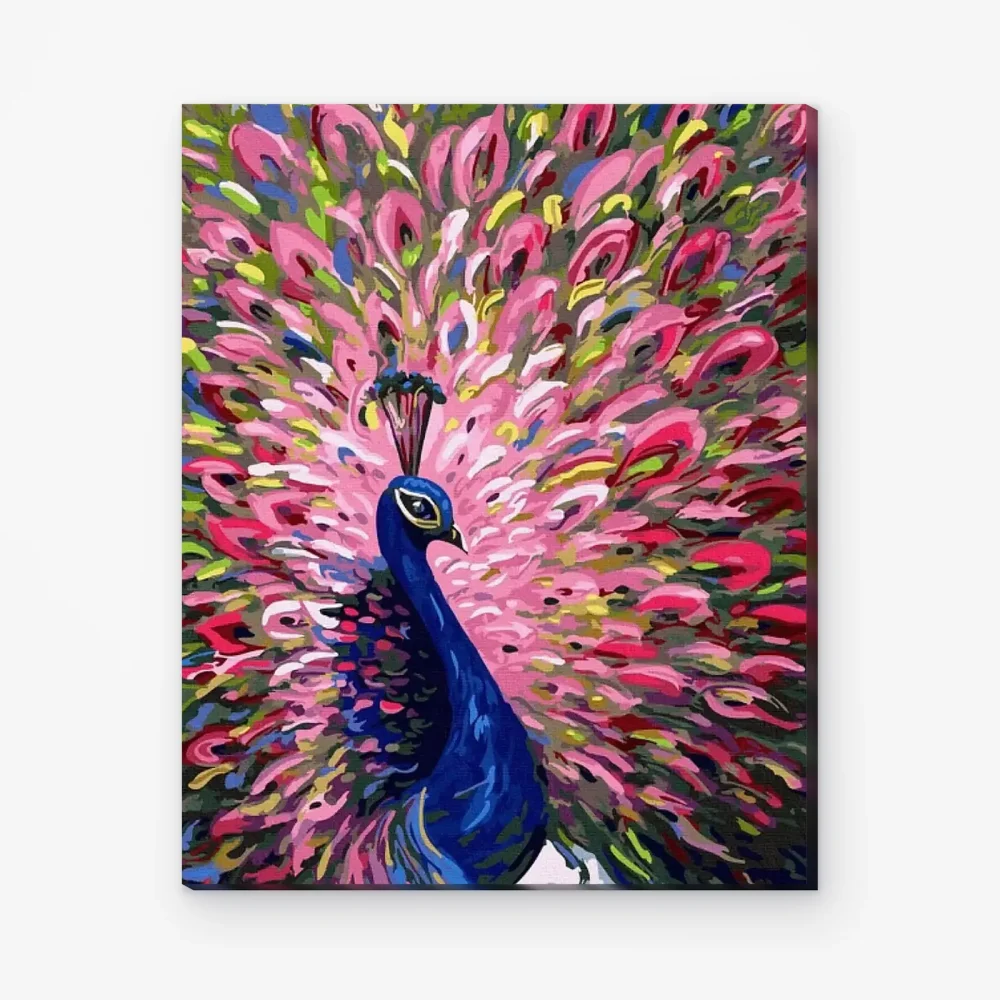 Pintar por Números - Precioso pavo real