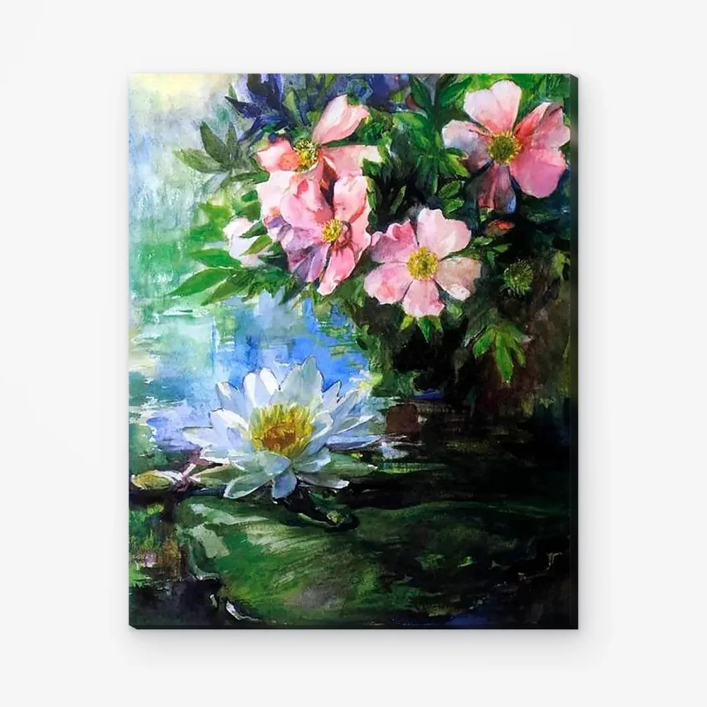 Pintar por Números - Rosas y nenúfares