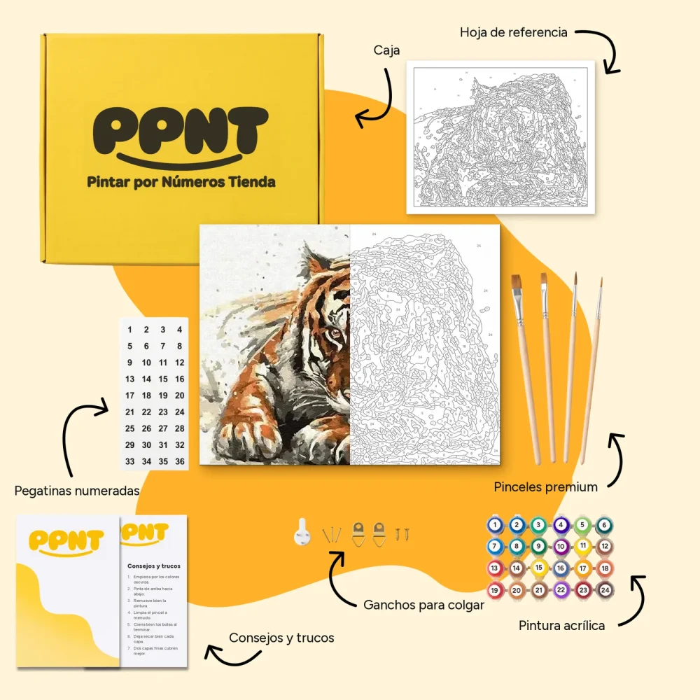 Pintar por Números - Tigre de Amur