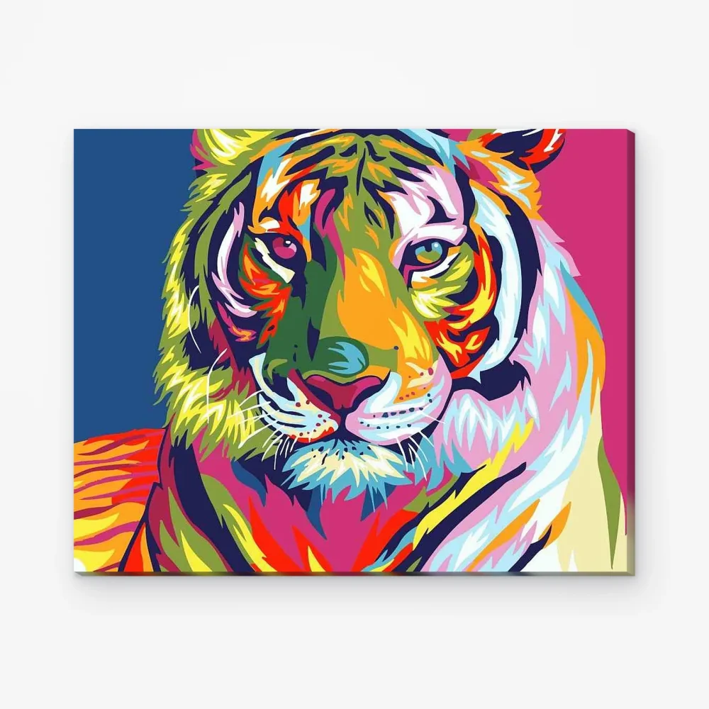Pintar por Números - Tigre de colores