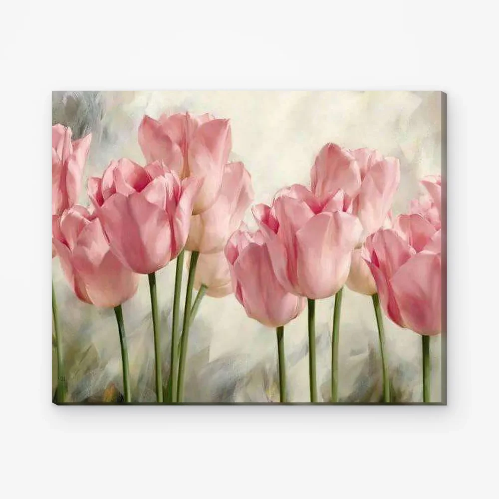 Pintar por Números - Tulipanes rosas