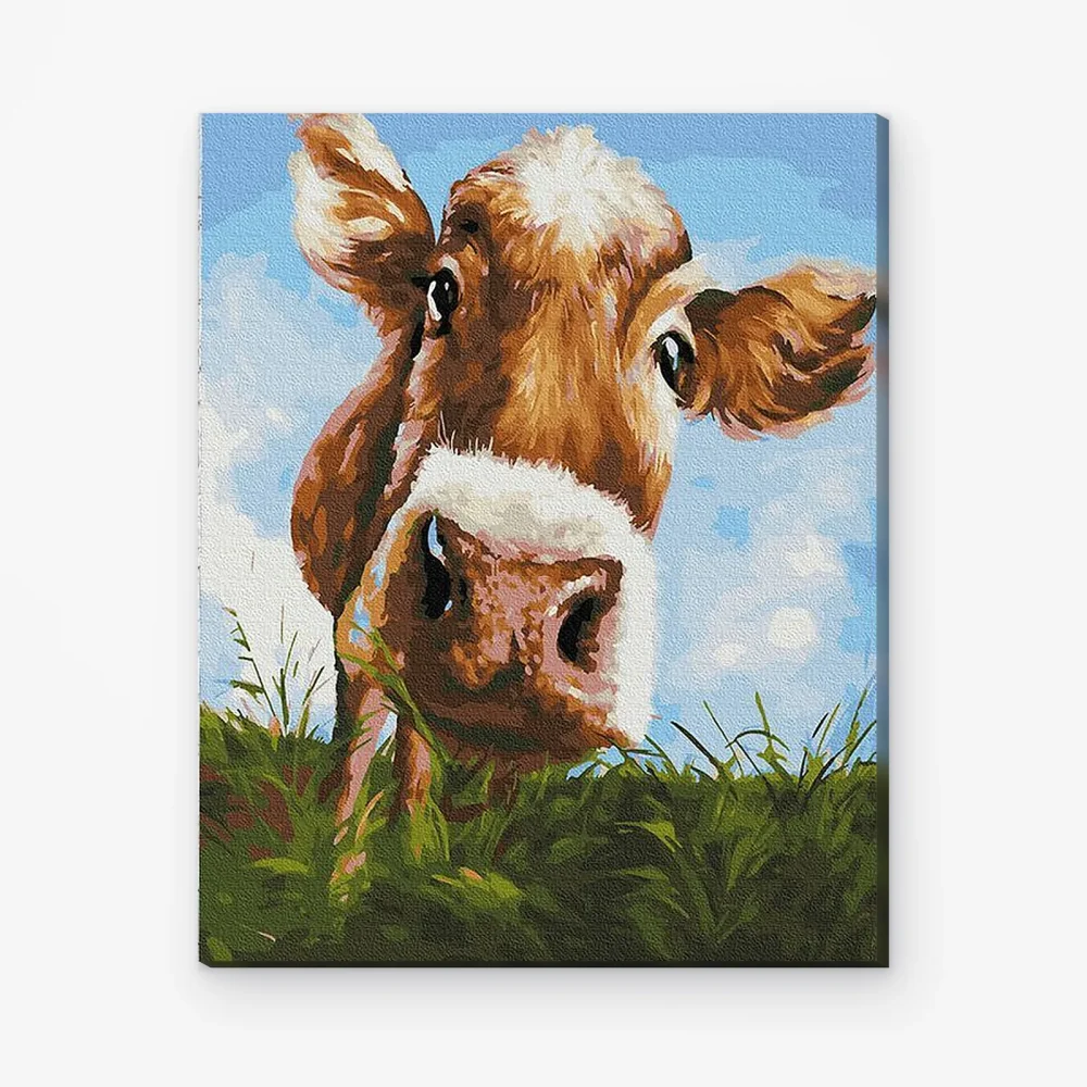 Pintar por Números - Vaca mona