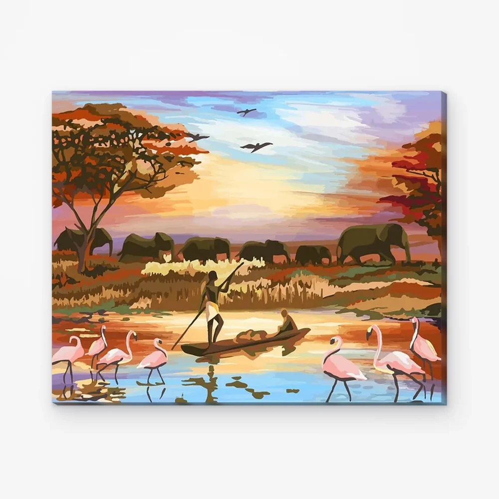 Pintar por Números - Vergadering in Afrika