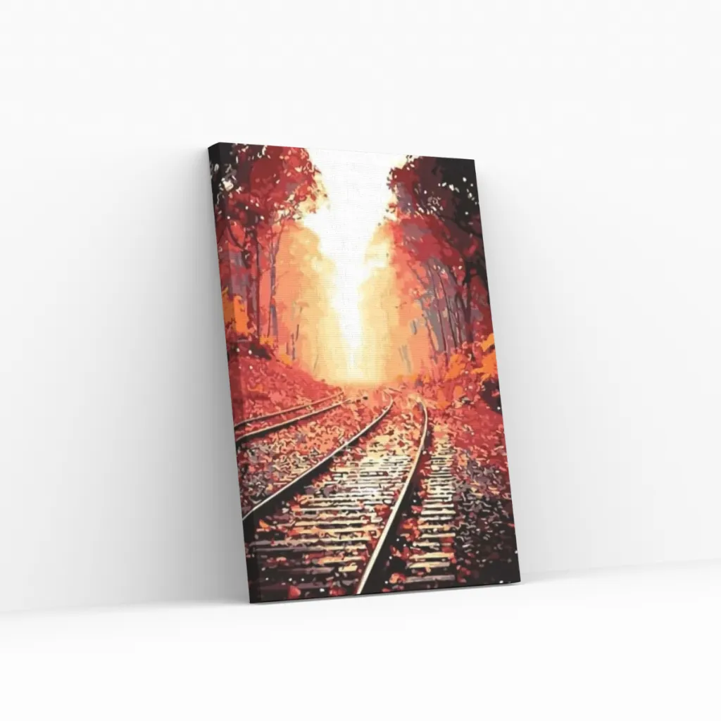 Pintar por Números - Vía del tren