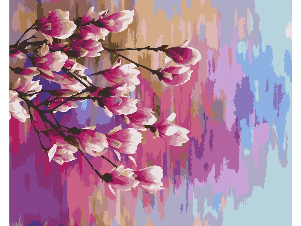 Pintar por Números - Magnolia arco iris