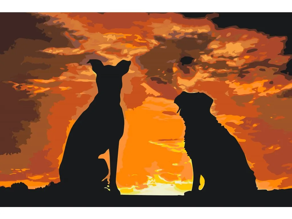 Pintar por Números - Amigos del perro