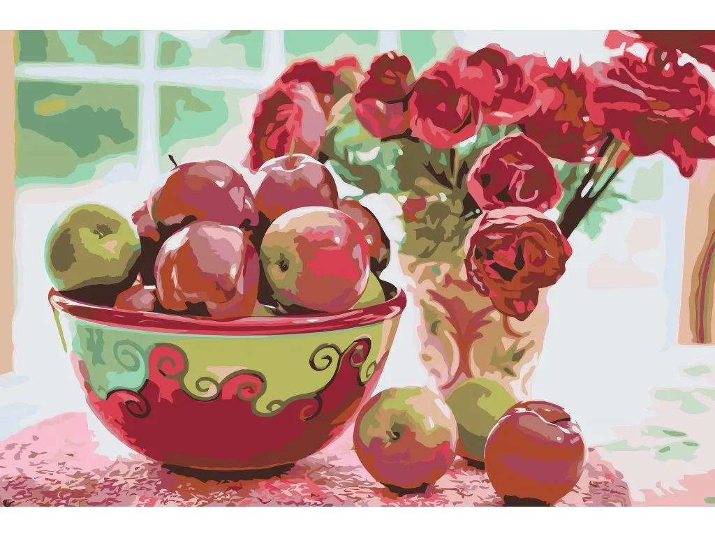 Pintar por Números - cucharas y flores