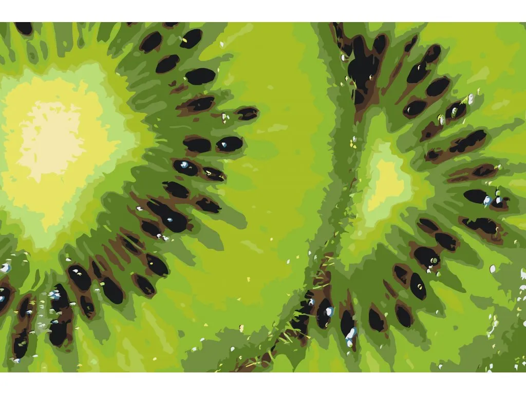Pintar por Números - Fondo kiwi