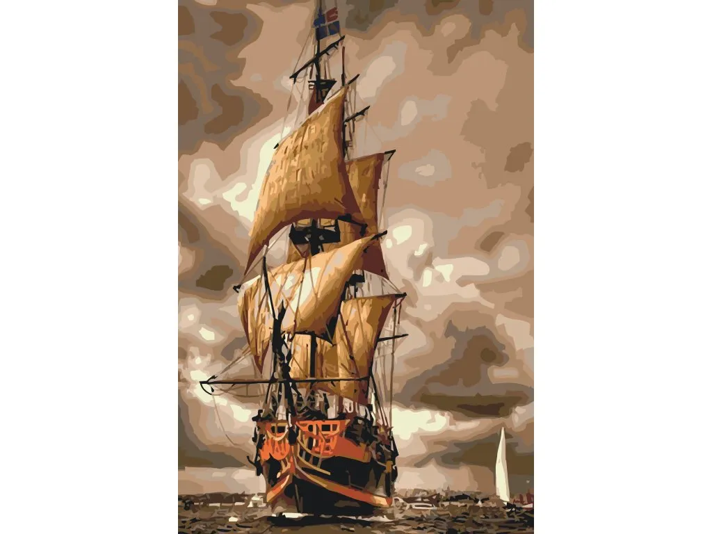 Pintar por Números - Barco en la tormenta
