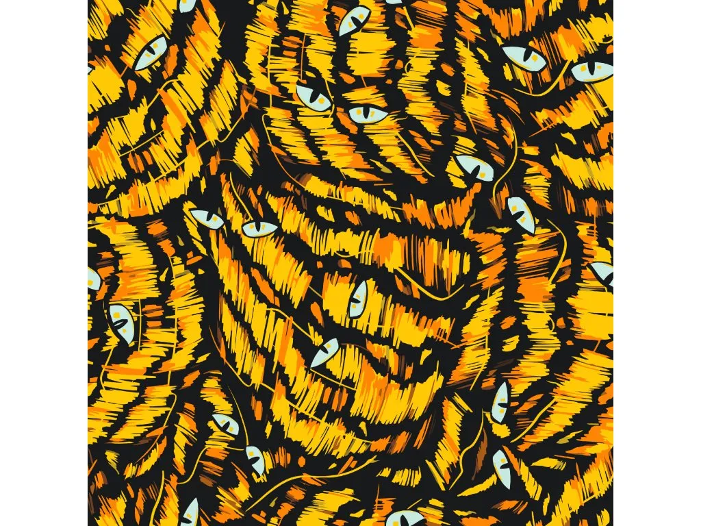 Pintar por Números - Gato abstracto