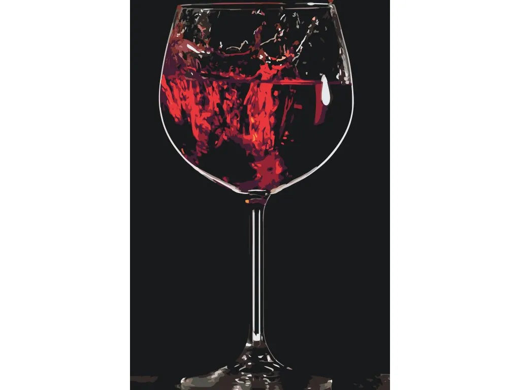 Pintar por Números - Vino tinto