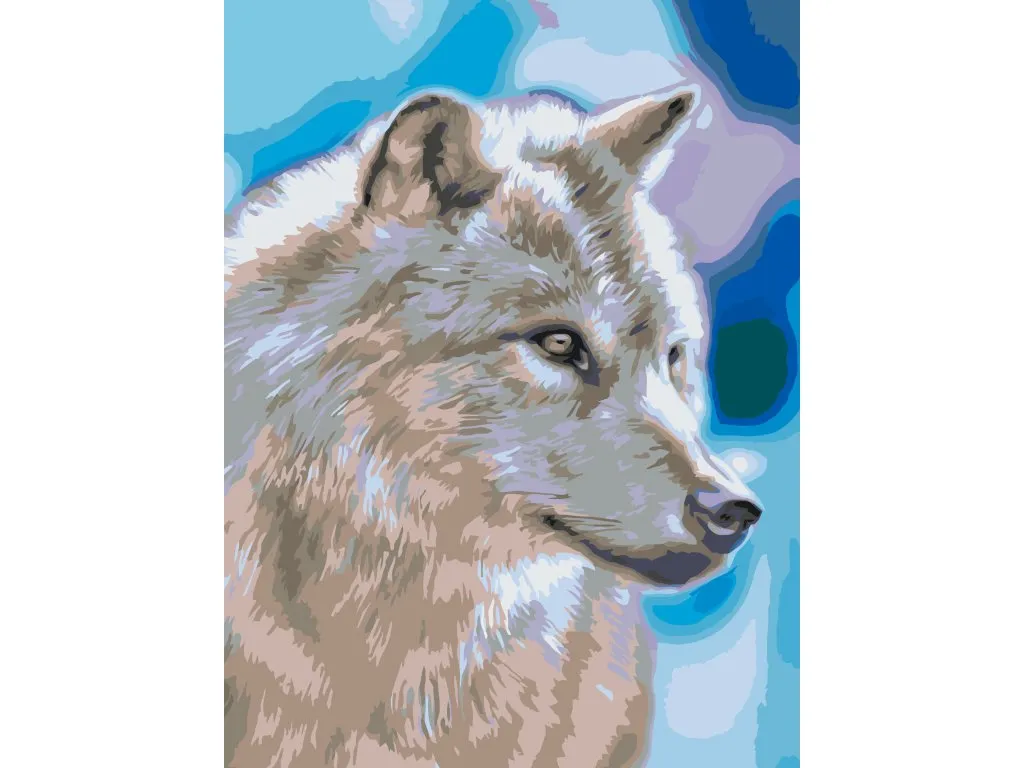 Pintar por Números - Perfil del lobo