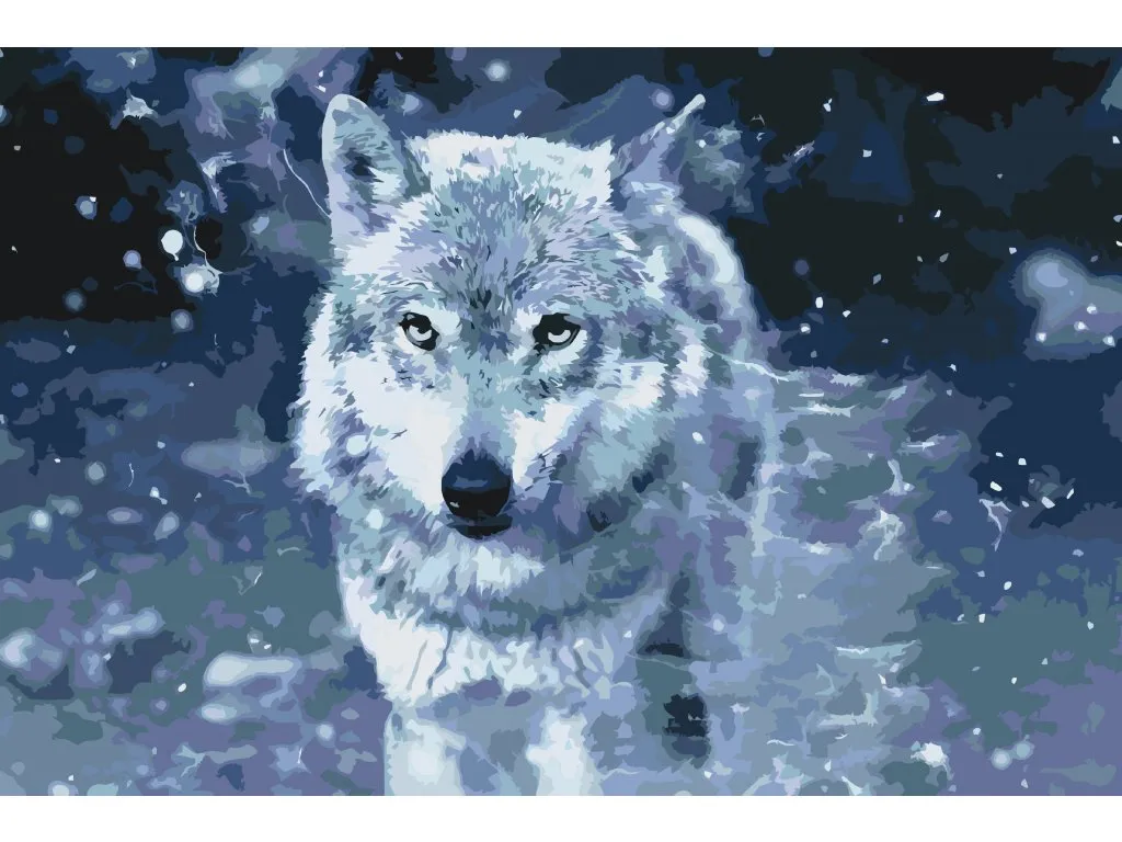 Pintar por Números - Lobo depredador