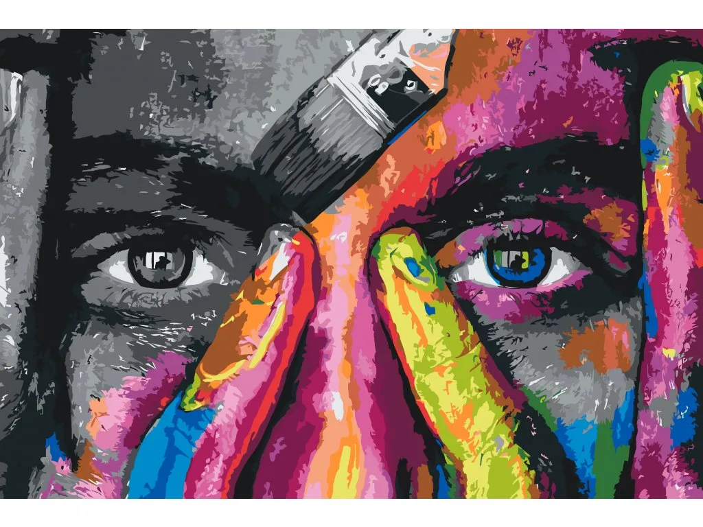 Pintar por Números - Mujer con dos caras
