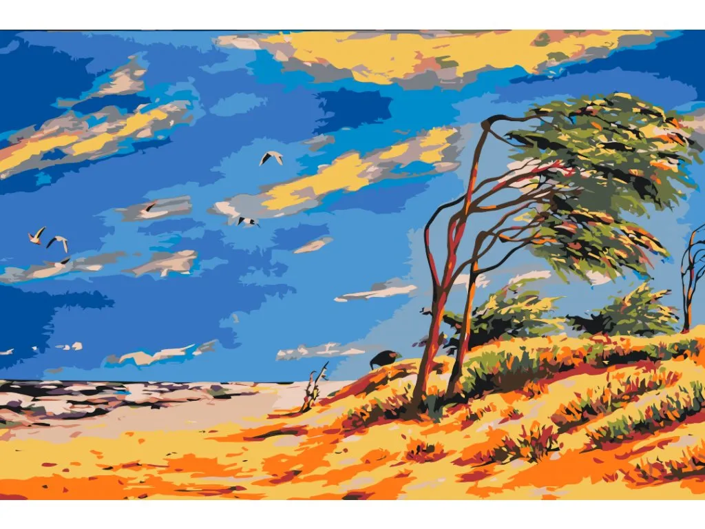 Pintar por Números - Playa abandonada