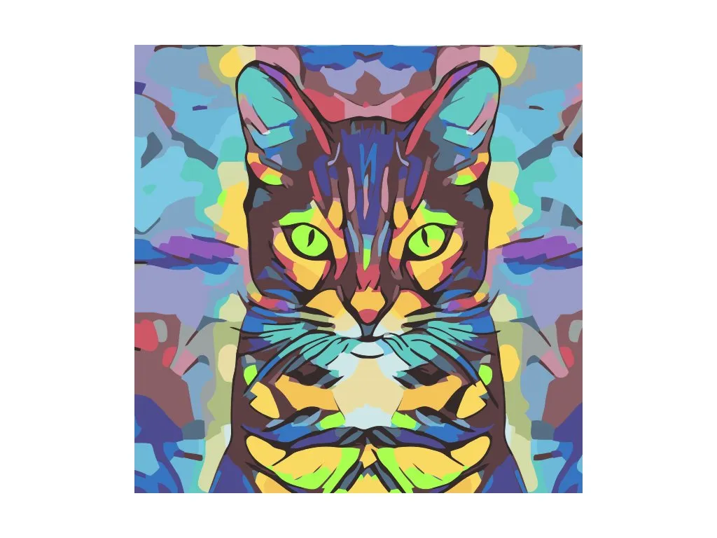 Pintar por Números - Gato de colores