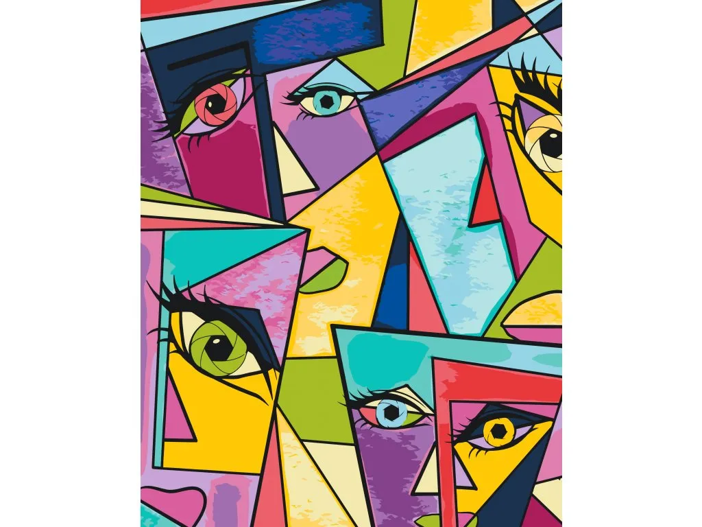 Pintar por Números - Caras abstractas 2