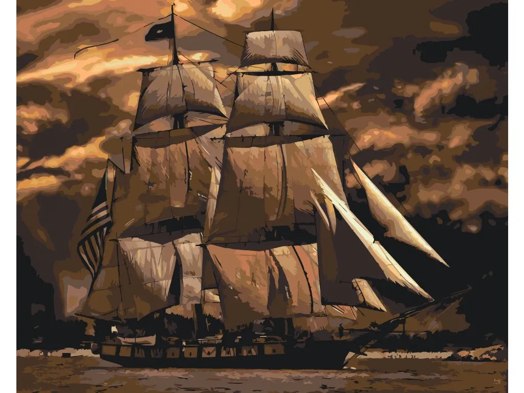 Pintar por Números - Barco en la tormenta 2