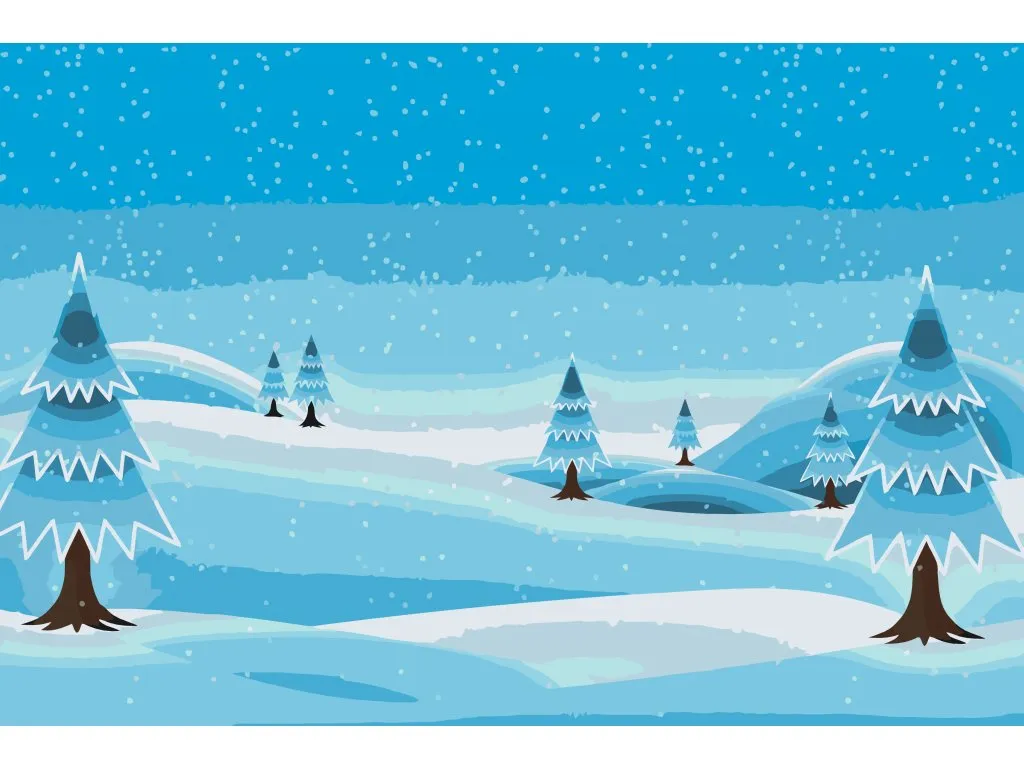 Pintar por Números - Paisaje nevado