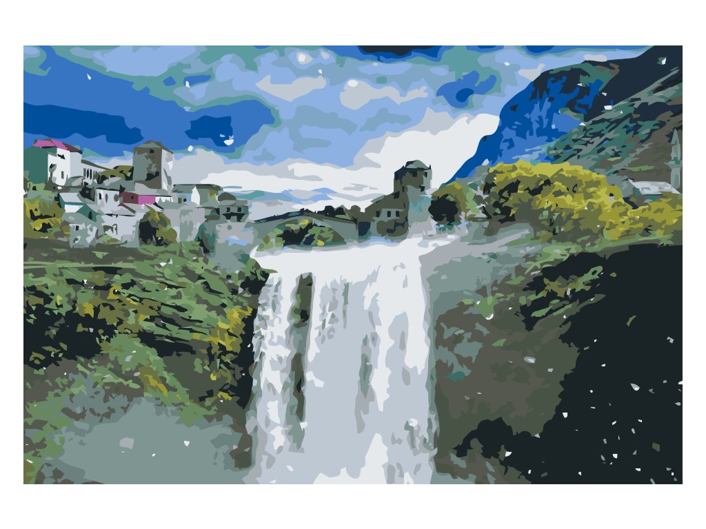 Pintar por Números - Cascada