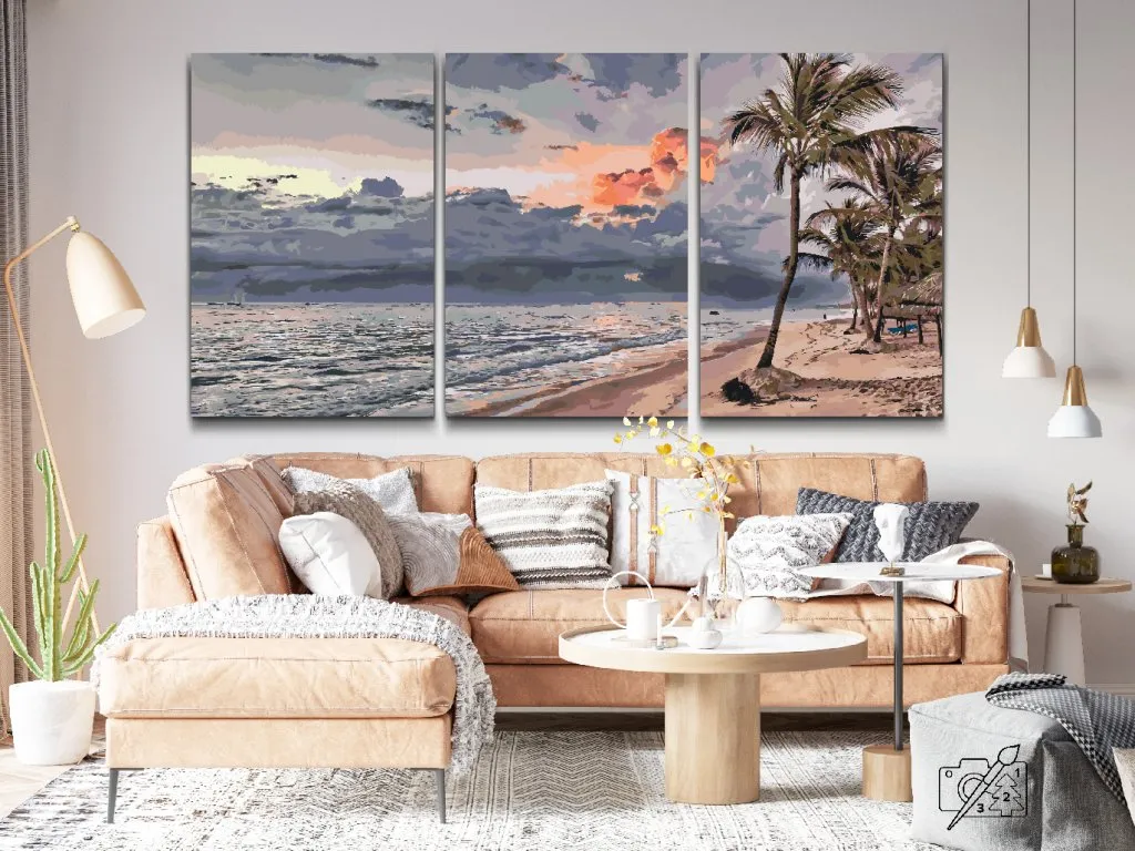 Pintar por Números - Playa tranquila (lote de 3)