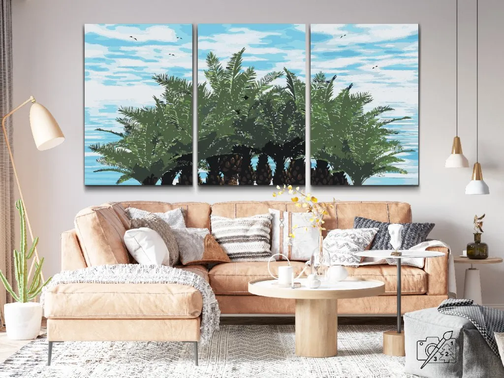 Pintar por Números - Palms Caribbean (juego de 3)
