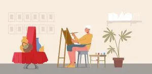 Pintar por números para mayores