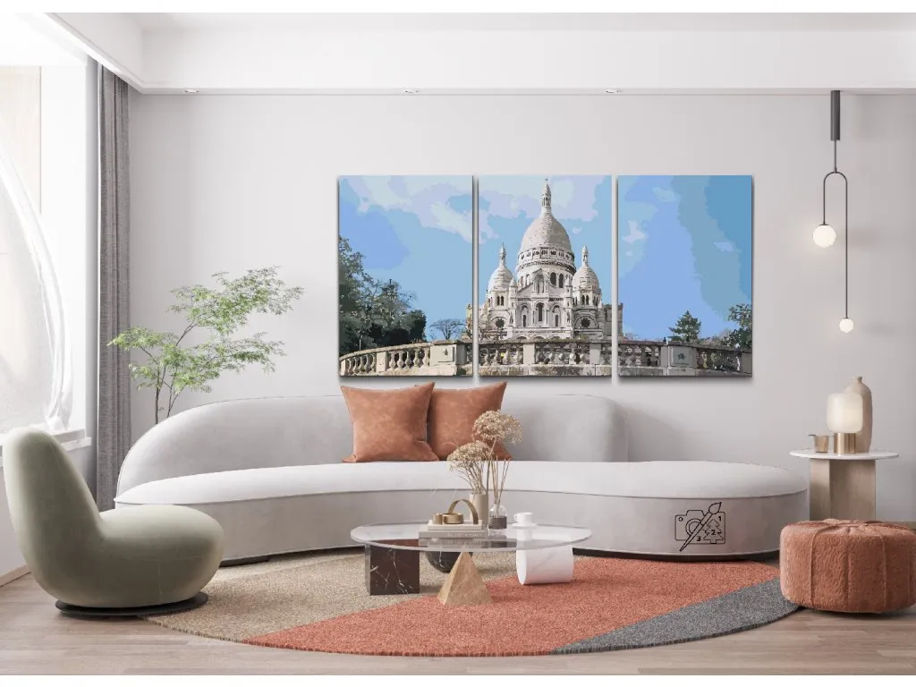 Pintar por Números - Sacre Coeur (sada 3 ks)