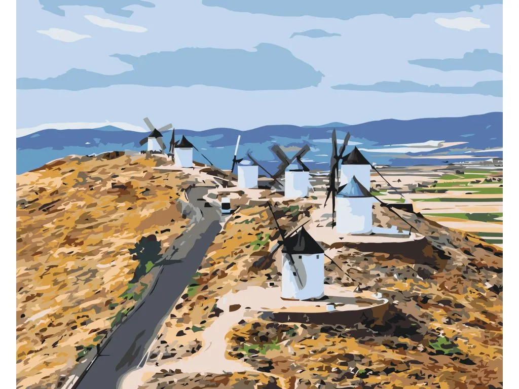 Pintar por Números - Aerogeneradores, Toledo 2
