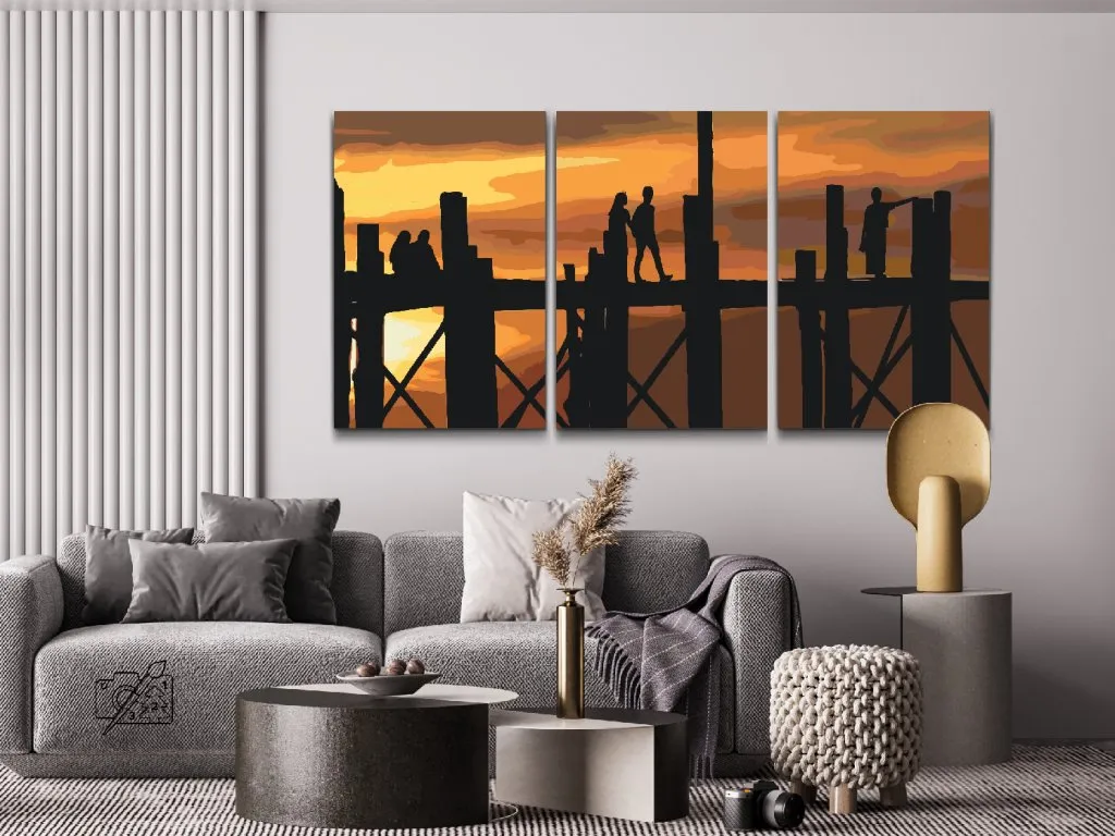 Pintar por Números - Puente del amor (lote de 3)