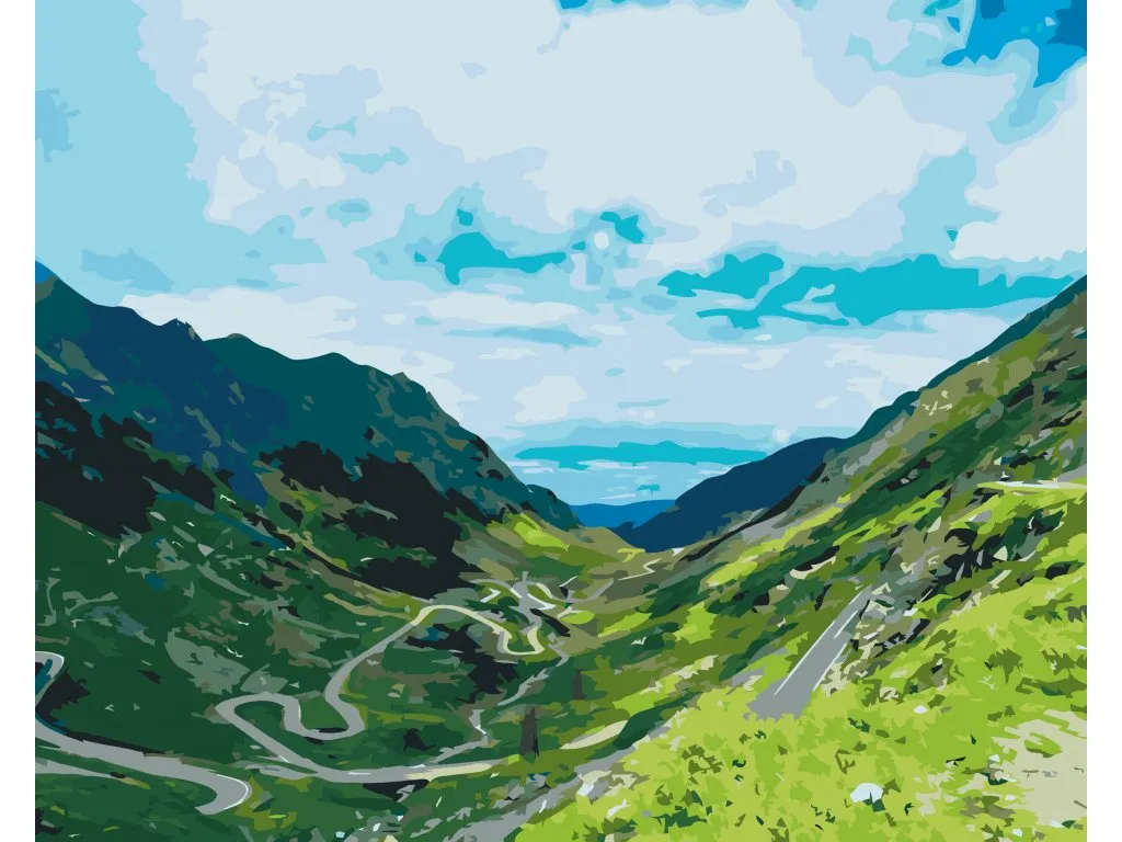 Pintar por Números - Carretera Transfagarasan en Rumanía 3