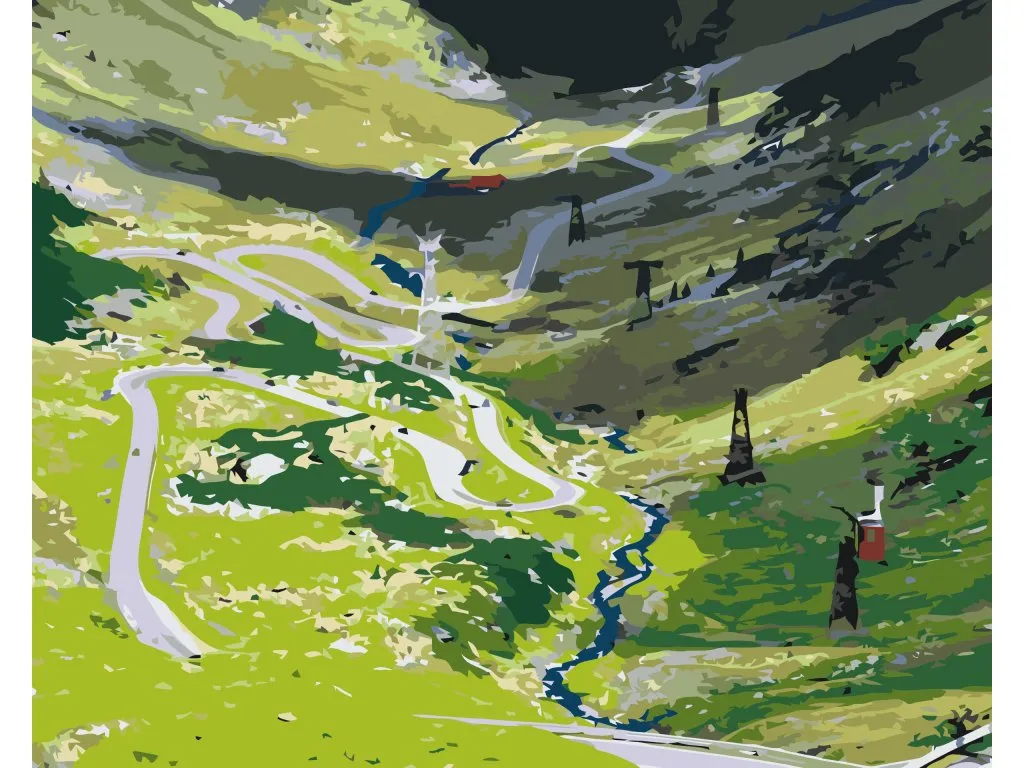 Pintar por Números - Carretera Transfagarasan en Rumanía 2